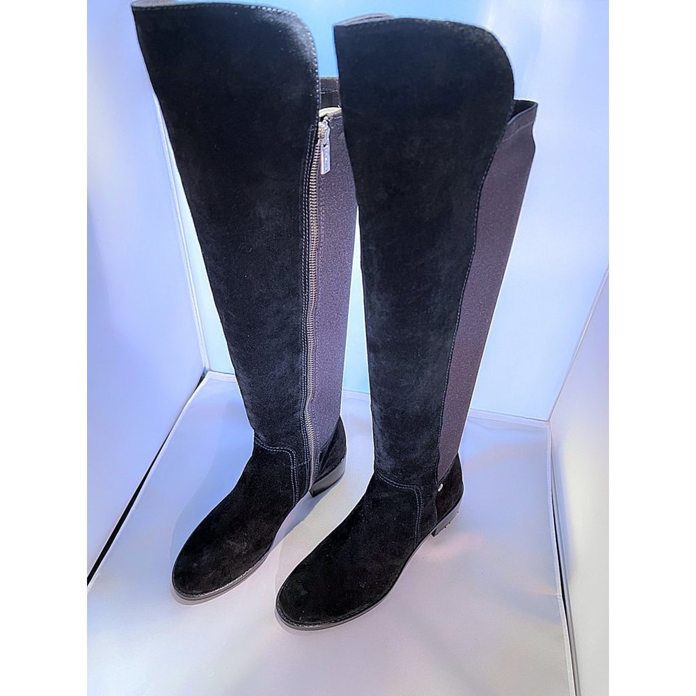 Michael Kors Black Suede Rider Boot - Picture 2 of 5